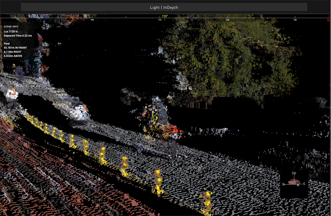 User interface of Light's depth mapping software